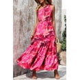 thumbnail image 7 of PRETTYGARDEN Women's Summer Floral One Shoulder Maxi Dress Knot Ruffle Boho Beach Vacation Wedding Guest Long Sun Dresses, 7 of 7
