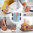 thumbnail image 5 of 6pcs Retractable Fountain Pen 4PCS Retractable Fountain Pen with Ink Sacs Repalcement Refillable Ink Writing Pens 038mm Extra Fine Tip Black Pens, 5 of 5