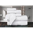 thumbnail image 2 of Ample Decor 100% Cotton 6 Pcs Bath Towel Set, Luxury Bath Towels for Bathroom - 2 Bath Towels, 2 Hand Towels, 2 Washcloths - White, 2 of 7