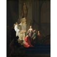 thumbnail image 3 of Willem de Poorter 15x18 Black Modern Framed Museum Art Print Titled - The Idolatry of King Solomon (1630 - 1648), 3 of 5