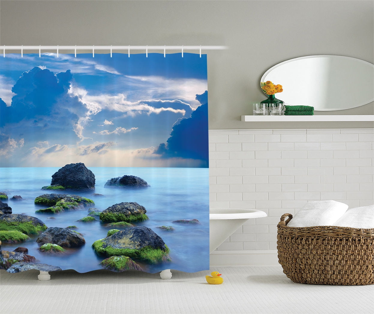 Spa Decor Sea Stones Mystic Seaside Caribbean Photo Print