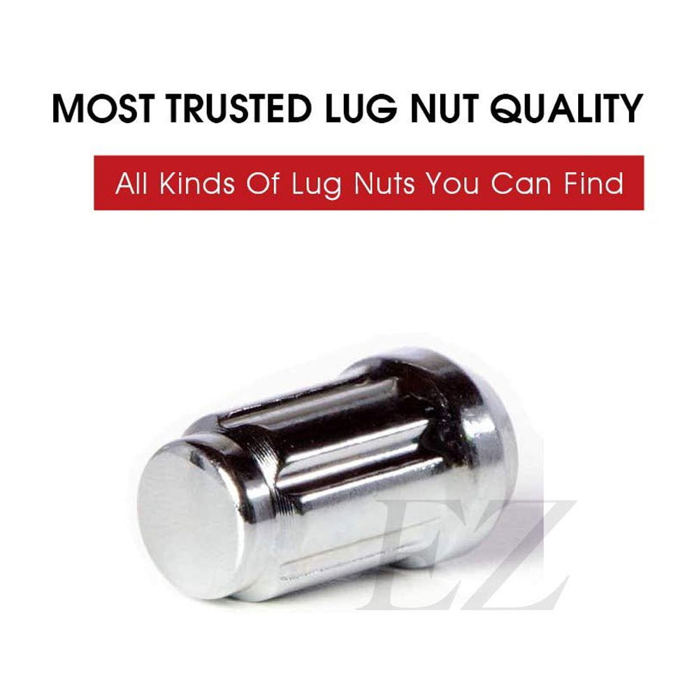 20 Spline Drive Small Diameter Acorn 7/16" Chrome Lug Nut Kit with Key