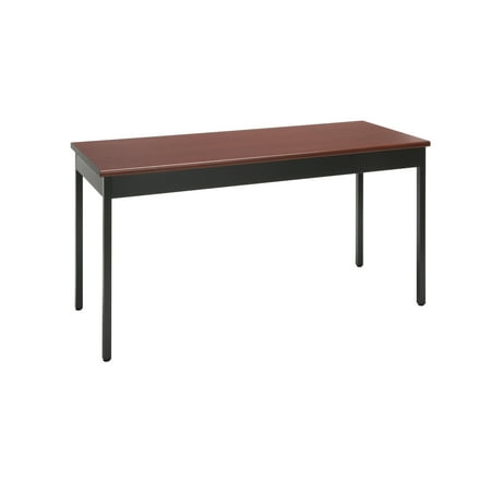 Red Office Desk OFM Adapt Series Rectangle Student Table - 23-31″ Height Adjustable Desk, Blue (RECT-LL) ()