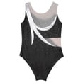 thumbnail image 4 of iEFiEL Girls Sleeveless Shiny Rhinestone Dance Leotard Bronzing Cloth Ice Skating Gymnastics Bodysuit Costume, 4 of 5