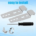 thumbnail image 3 of 2pcs Dishwasher Mounting Bracket, 5001DD4001A Silver Under Counter Mounting Clips Compatible with LG Dishwasher Bracket for Granite Countertop, 3 of 7