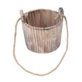 thumbnail image 4 of Rustic Wooden Flower Pots, Decorative Barrel Planter  For Home, 4 of 8