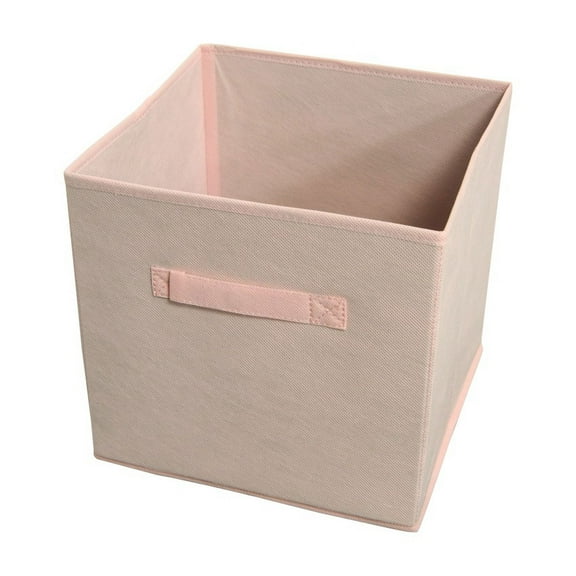 Achim Collapsible Storage Bins, Pack 4, Rose Quartz