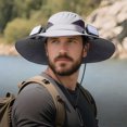 thumbnail image 5 of Kugisaki Sun Hat with Fans Solar Power Fan Wide Brim Sun Hat Fishing Essentials for Hiking Beach Summer Outdoor, 5 of 5