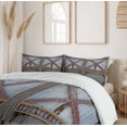 thumbnail image 5 of Ambesonne Industrial Duvet Cover Set, Wooden Window Plank, 2-Calking, Brown and Grey, 5 of 6