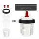 thumbnail image 3 of Disposable Paint Mixing Cup System 50Pack Paint Cups with Lids,Hard Cup with Retainer Ring,10PCS Plugs,2PCS Cup Adapter, 3 of 5