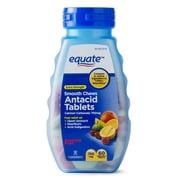 Equate Extra Strength Antacid Chewable Fruit Tablets, 750 mg, 60 Ct