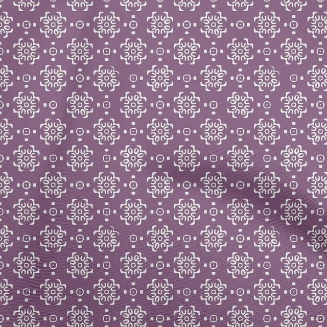oneOone Cotton Silk Dark Magenta Fabric Block Craft Projects Decor Fabric Printed By The Yard 42 Inch Wide