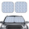 thumbnail image 2 of Goofa Animal Pattern 2 Piece Car Windshield Sun Shade Foldable | Front Windshield Shade for Sun, Heat and UV Rays | Sunshade for Car Front Window-Large, 2 of 7