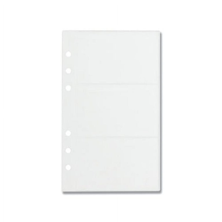 Refill Sheets for 4 1/4 x 7 1/4 Business Card Binders 60 Card Capacity,  10/Pack - Walmart.com