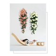 thumbnail image 4 of Enredadera de rosas artificiales, tubo de calefacción montado en la pared de vid de flores falsas, techo de decoración de sala de estar interior, planta de vid de flores de plástico (2 rosas de champán para colgar en la pared) ILoveMilan  JM, 4 of 5