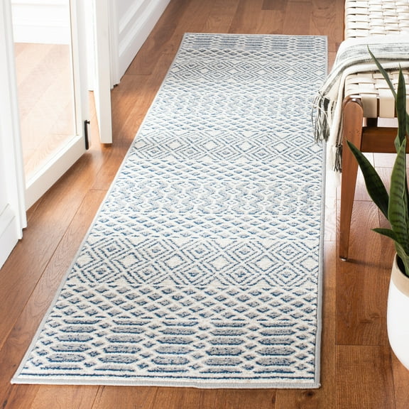 SAFAVIEH Belmont Collection BMT132B Ivory / Navy Rug