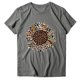thumbnail image 4 of Pntutb Mujeres Casual Carta Impresión Mangas Cortas O-Cuello Camiseta Suelta Blusa tops Pntutb Pntutb-3393, 4 of 6