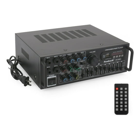 Sunbuck 2000W Hi-Fi Power Amplifier with Bluetooth 5.0