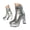 Silver, variant on Women's Goth Ankle Boots Platform Chunky High Heel Round Toe Side Zipper Buckle Strap Boots
