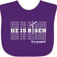 thumbnail image 3 of Inktastic He is Risen Mirror Words Boys or Girls Baby Bib, 3 of 4