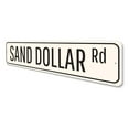 thumbnail image 4 of Sand Dollar Road Novelty Decor, Metal Wall Sign - 4x18 Inches, 4 of 4