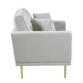 thumbnail image 6 of Lexicon Violetta 2-Piece Velvet Sofa Set in Gray, 6 of 13