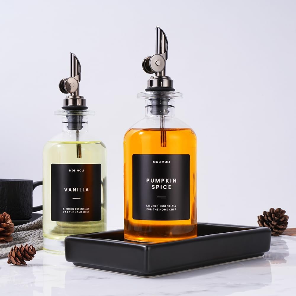 Distributeur De Vinaigre Et Huile En Céramique - Pot Avec Bec Verseur Pour Cuisine - Capacité 350 Ml - Idéal Pour Sauce Soja, Vinaigre, Assaisonnements - 5