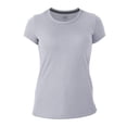 thumbnail image 1 of Playera Fruit Of The Loom para Mujer, Cuello Redondo Manga Corta Gris Jaspe Claro Talla  M, 1 of 4