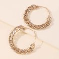 thumbnail image 5 of Exaggerated Punk Big Hoop Thick Chain Earrings CCB Material Women Personality Jewelry, 5 of 8