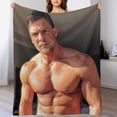 thumbnail image 5 of Handsome #1 Alan Ritchson Blanket Super Soft Throw Blanket Silky Flannel Lightweight for Sofa, Bed Blanket All Season Use 40"*50" （100 * 130cm）, 5 of 6