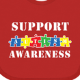 thumbnail image 4 of Inktastic Support Autism Awareness Boys or Girls Baby Bib, 4 of 4