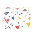 thumbnail image 7 of Yayeee Collapsible Cube Storage Bin with Lid Fabric Closet Decorative Basket with Handles, Colorful Geometric, 7 of 7