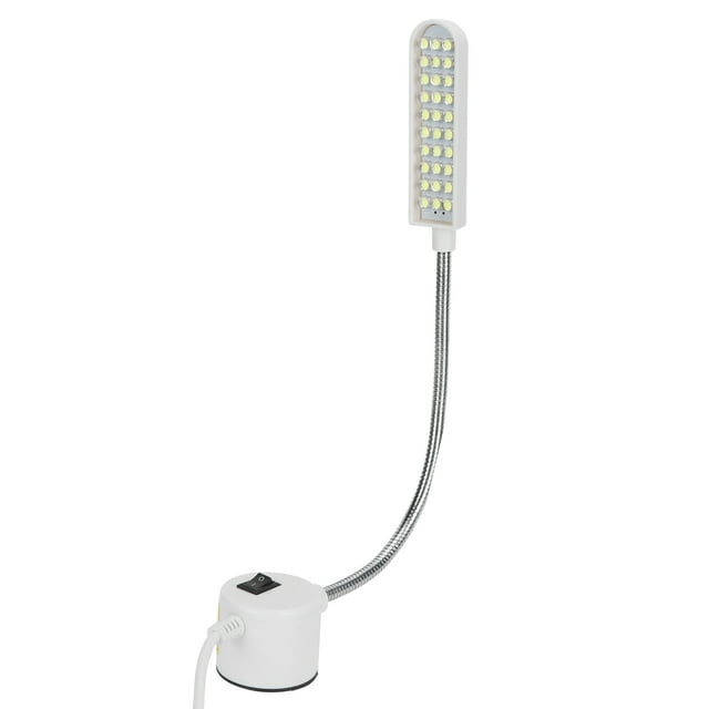 Lámpara LED Para Máquina De Coser, 30 Cuentas, Luz De Trabajo Con Cuello De Cisne Y Base Magnética AC