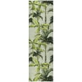thumbnail image 2 of Addison Rugs Dream Shag Premium Machine Washable Transitional Palm Trees Green Runner Rug, 2'3" x 7'6", 2 of 8