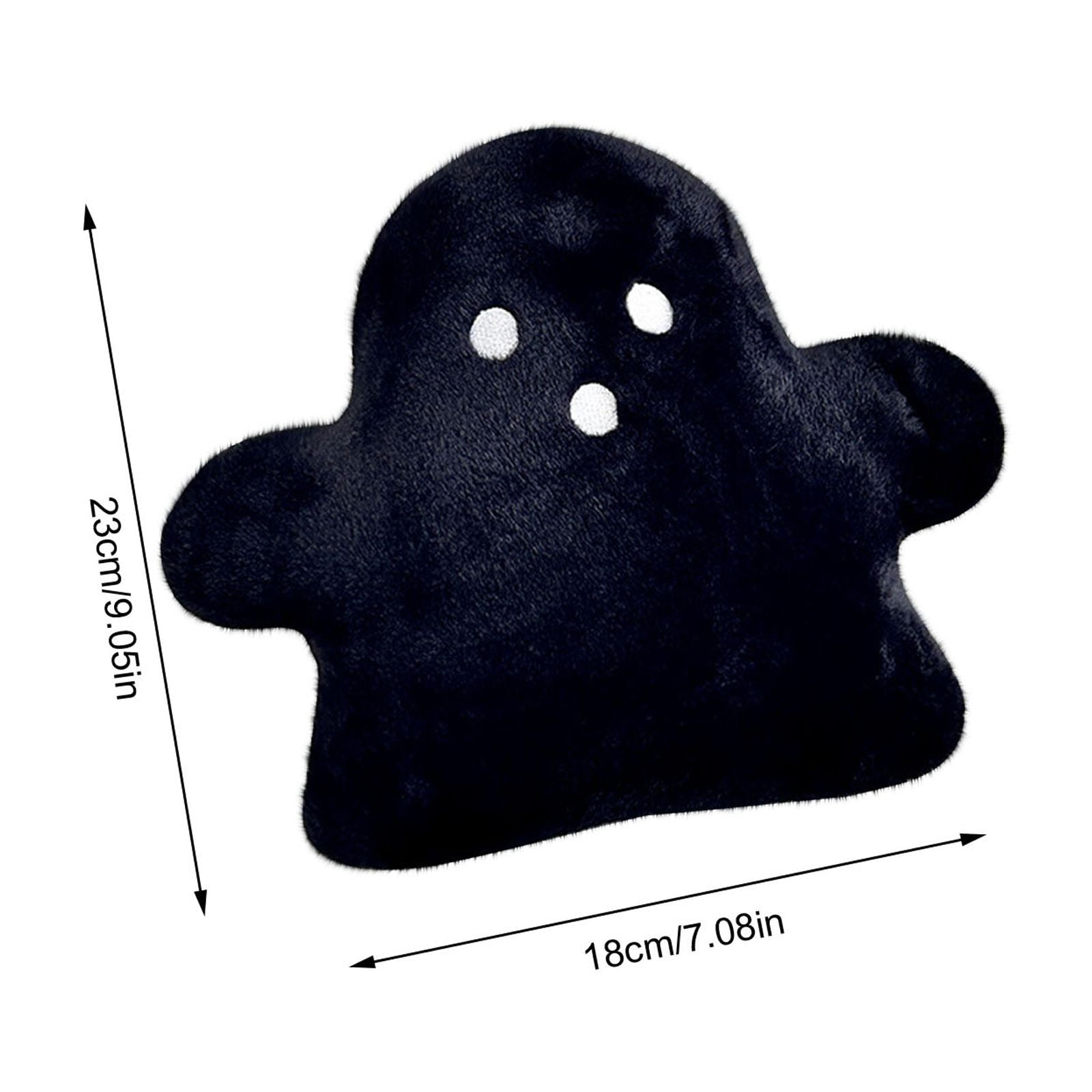 Muecwrye Ghost Pillow, Cute Halloween Pillows, Soft Ghost Throw Pillow Decorative, Spooky Pillows for Halloween Party Outdoor Home Cushion Decorations, 7 X 9 Inch
