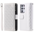 thumbnail image 2 of Feishell Crossbody Wallet Phone Case for Samsung Galaxy S21 Ultra,Luxury PU Leather Magnetic Buckle Zipper Pocket Card Slots Flip Stand Protective Cover with Hand Strap & Shoulder Strap,White, 2 of 12