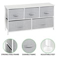 thumbnail image 4 of mDesign Baby + Kids Wide Storage Dresser with 5 Removable Drawers, Gray, 4 of 8