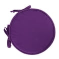 thumbnail image 4 of KALLORY Round Seat Cushion with Straps, 1Pc Soft Sponge Chair Pad for Dining, Office, Home Comfort, 4 of 8