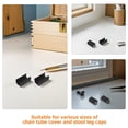 thumbnail image 3 of KAKOWELY 50Ud Protectores De Para Patas De Plástico Negro En Forma U Para Estabilidad Y Cuidado, 3 of 8