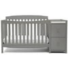 Delta Children Mason 6-in-1 Convertible Crib and Changer, Grey