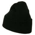 thumbnail image 3 of Silver American Flag Embroidered Beanie - Black OSFM, 3 of 5