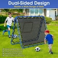 thumbnail image 3 of Soccer Rebounder Net, 2-Sided Football Trainer with Fast/Slow Rebound for Ball Control, Passing, Shooting, Portable Volleyball Practice Equipment for Youth & Adults, Easy Setup, 5FTx4FT, 3 of 7