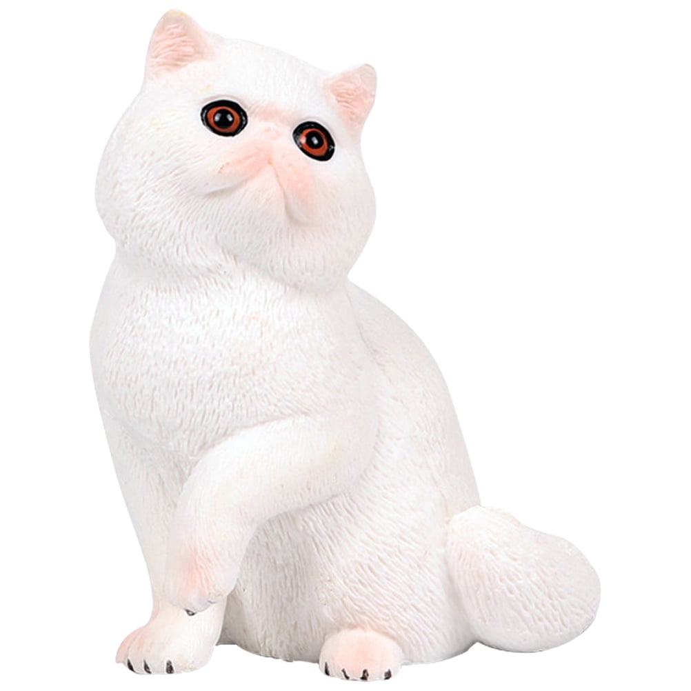 Plastic cat figurine Plastic Cat Figurine Cat Model Adornment Realistic
