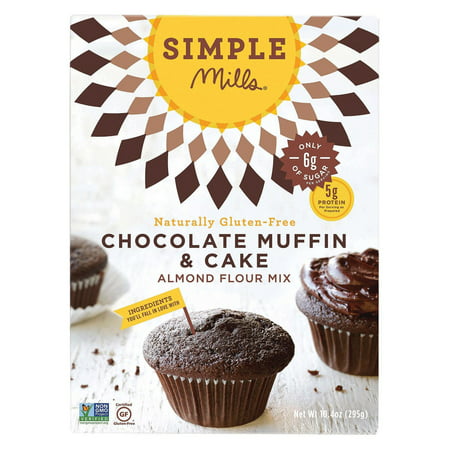 Simple Mills Almond Flour Chocolate Muffin And Cake Mix - pack of 6 - 10.4 (Best Vegan Chocolate Cake)