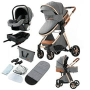 Baby Travel System Baby Pram Standard Baby Stroller for Infant Aged 0-3 Years Old