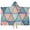 Pink and Blue, variant on Purple Ethnic Geometric Patchwork Pattern Hooded Bath Towel,50"x30" for Ages 3 To 12 Kids, Quick Dry Lightweight Soft Microfiber Hood Beach Towel Cover Up for Kids