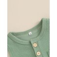 thumbnail image 5 of FEORJGP Toddler Baby Boy 2 Piece Waffle Outfit 6M 12M 18M 2Y 3Y Infant Round Neck Vest Sleeveless T-shirt Solid Color Tank Tops + Elastic Waist Shorts Set Newborn Casual Simply Summer Clothes, 5 of 7