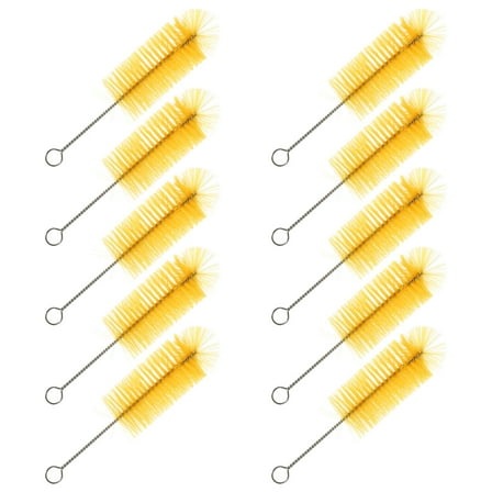 10 Pcs Convenient Bottle Brush Water Dryer Baby Child Yellow