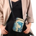 thumbnail image 3 of HELLHERO Skeleton with Rose and Raven Crossbody Sling Bag Unique Gift, Double Deck for Daily Use, Outdoor Travel Daily Use, 3 of 6