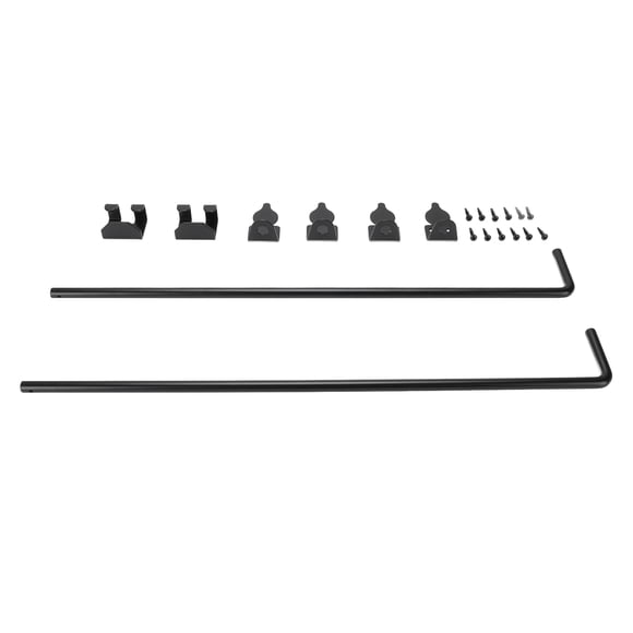 Gate Ground Latch, Alloy Steel Door Drop Bar 2 Set for 1 1/2 Inches Thickness or Larger
